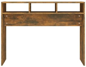 Mesa consola 105x30x80 cm derivados de madeira carvalho fumado