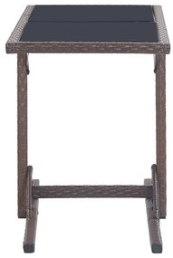 3 pcs conjunto de jantar para jardim castanho