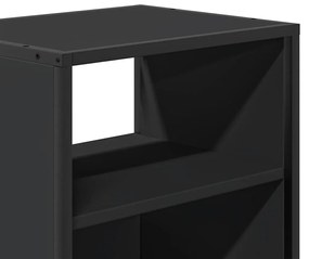 Mesa de cabeceira de parede 40x31x39,5 cm preto