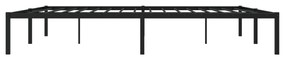 Estrutura de cama 193x203 cm metal preto