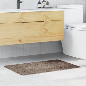 Tapete de Banho Retangular Castanho 60x90 cm Polipropileno Antiderrapante