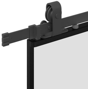 Porta deslizante c/ conj. ferragens 76x205cm vidro ESG preto