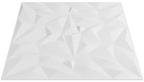 Painéis de parede 24 pcs 50x50 cm 6m² XPS ametista branco