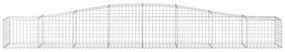 Cestos gabião arqueados 5 pcs 400x50x40/60 cm ferro galvanizado