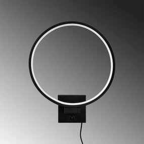 Candeeiro de Parede Halka – Preto – 30 x 36 x 9 cm