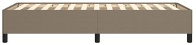 Estrutura cama sem colchão 90x200 cm tecido cinza-acastanhado
