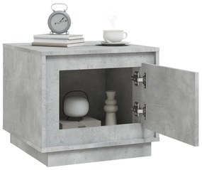 Mesa de centro 51x50x44 cm derivados de madeira cinza cimento