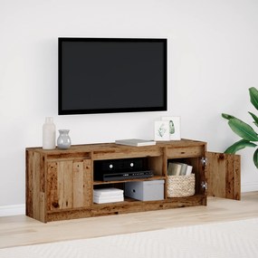 Gabinete para TV com LED Madeira Velha 139.5x34x50 cm Madeira Revestid