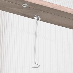 Estufa 110x58,5x39 cm madeira de abeto cinzento
