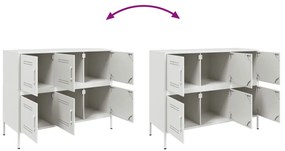 Aparador 100,5x39x79 cm aço branco