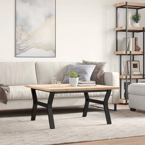 Mesa de centro estrutura em Y 90x90x45,5 cm pinho/aço
