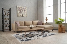 Sofá de Canto Kale – Creme – 258x83x181 cm
