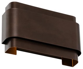 Candeeiro de parede industrial bronze escuro 2 luzes - Coen Industrial