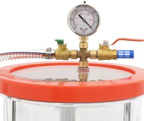 Câmara de vácuo em aço inoxidável 7,4 L