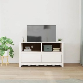 Aparador de TV vidaXL "DRAMMEN" Branco 99x43x55 cm Madeira Sólida de P
