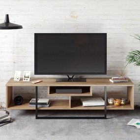 Móvel TV Asal – Nogueira/Preto – 149,4 x 40,2 x 35,2 cm