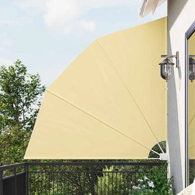 vidaXL Tela de Privacidade para Varanda Areia 210 x 210 cm tecido