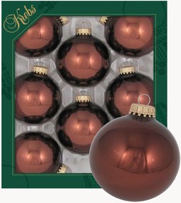 Bolas de Natal pintadas à mão Thalia, conjunto de 8