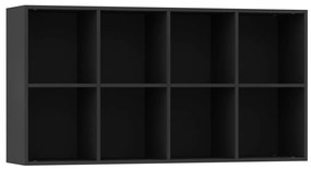 Estante/aparador 66x30x130 cm derivados de madeira preto