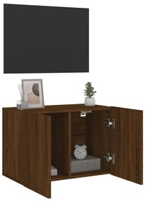 Móvel de parede para TV 60x30x41 cm carvalho castanho