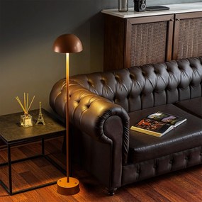 Candeeiro de Pé Sept – Cobre – Diâmetro 20 cm Altura 115 cm
