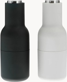 Moinhos de sal e pimenta com tampa em aço inoxidável Bottle Grinder, conjunto de 2