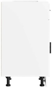 Armário base de cozinha Porto derivados de madeira branco