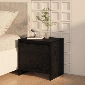 vidaXL Armário de Cabeceira Carvalho Preto 45 x 34 x 44,5 cm