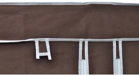 Roupeiros de tecido 2 pcs castanho