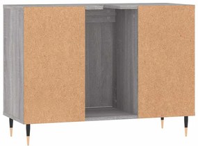 Armário de casa de banho 80x33x60 cm deriv.madeira cinza sonoma