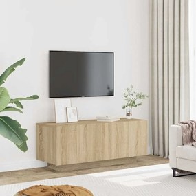 Móvel p/ TV 100x35x40cm madeira processada carvalho sonoma