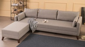 Sofá de Canto Bella – Creme – 275x85x165 cm