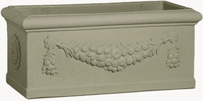 Vaso para exterior Rettangolo Festonato, Alt 30 cm