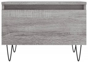 Mesas de centro 2 pcs 50x46x35cm deriv. madeira cinzento sonoma