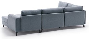 Sofá-Cama de Canto Belen – Azul – 300x78x202 cm
