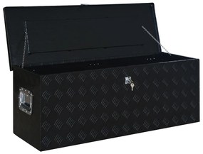 Caixa de alumínio 1085x370x400 mm preto