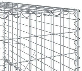 Cesto gabião com cobertura 1100x100x150 cm ferro galvanizado