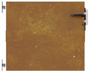 Portão de jardim 85x100 cm aço corten