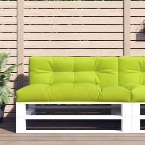 vidaXL Almofadão p/ sofá de paletes 120x40x12cm tecido verde brilhante