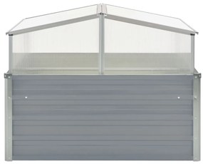 Estufa 100x100x85 cm aço galvanizado cinzento