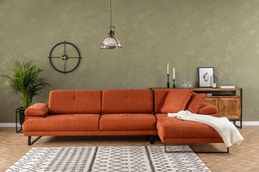 Sofá de Canto Mustang – Laranja – 274 x 174 cm