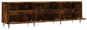 Móvel de TV 150x30x44,5 cm derivados de madeira carvalho fumado