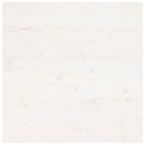 Tampo de mesa quadrado 80x80x2,5 cm pinho maciço branco