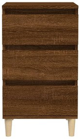 Mesa cabeceira 40x35x70 cm derivados madeira carvalho castanho