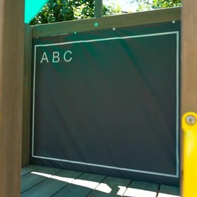 Baloiço infantil com escorrega para crianças jardim exterior madeira Newport