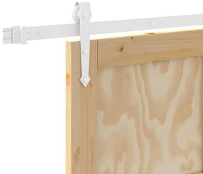 Porta de Correr vidaXL com Conjunto de Ferragens 86x198.5 cm Madeira M