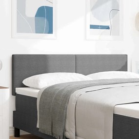 Cabeceira vidaXL Design Simples Cinza Claro 140 cm Tecido de Veludo