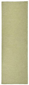 Tapete de tecido plano para exterior 80x250 cm verde