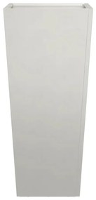 Vaso/floreira de jardim 2 pcs 35x35x75 cm aço inoxidável