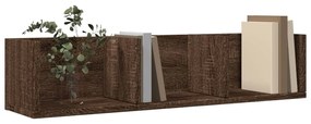 Armário parede 75x18x16,5cm derivados madeira carvalho castanho